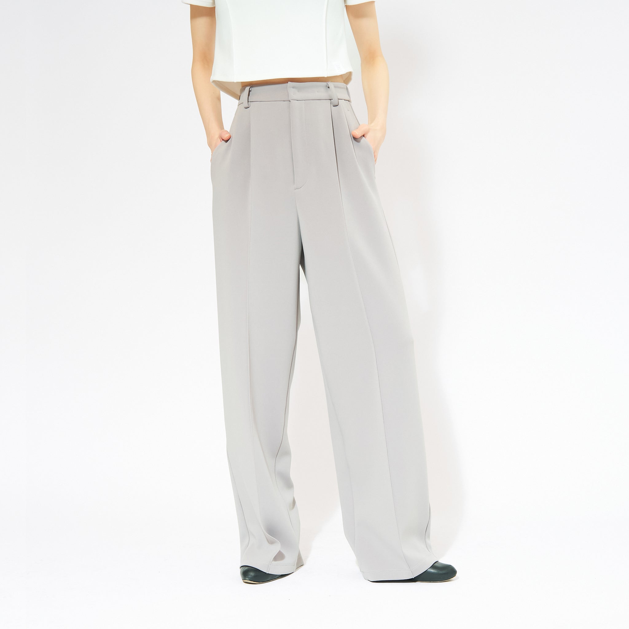 センターパーツ ワイドパンツ（セットアップ可）