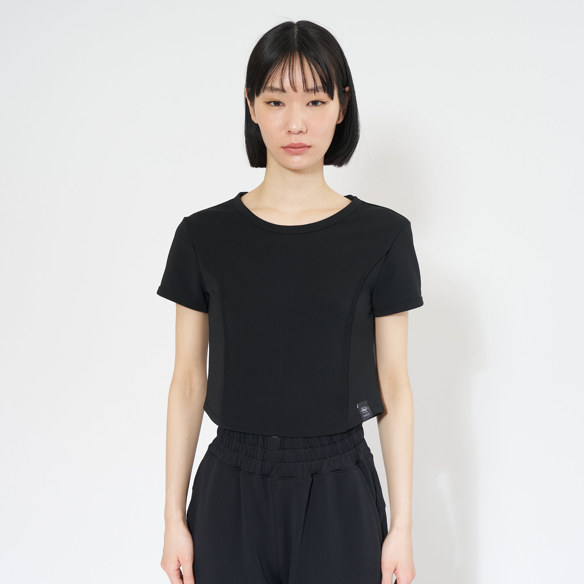 ラインクロップド Tシャツ