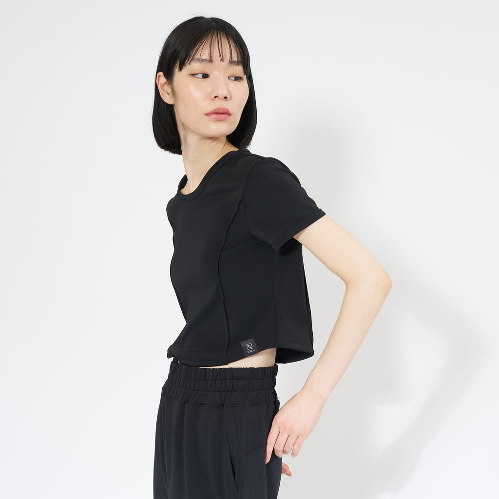 ラインクロップド Tシャツ