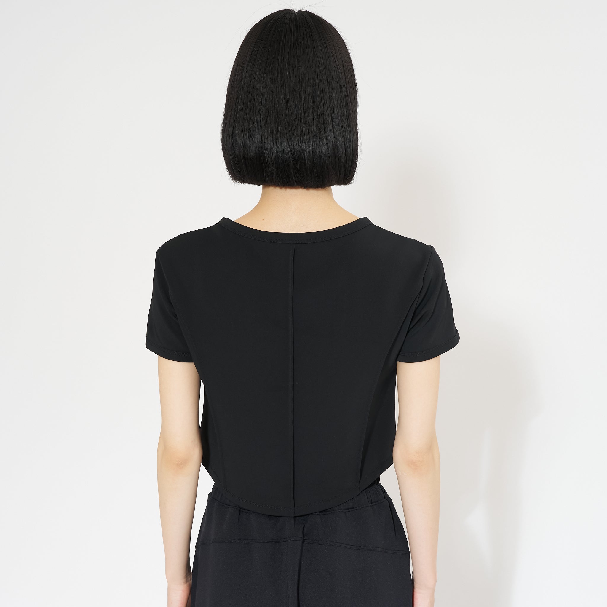 ラインクロップド Tシャツ