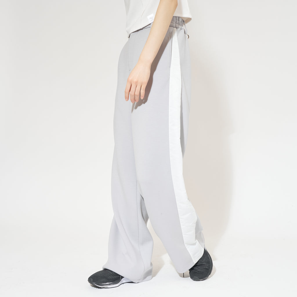 ナイロンラインワイドパンツ（セットアップ可）