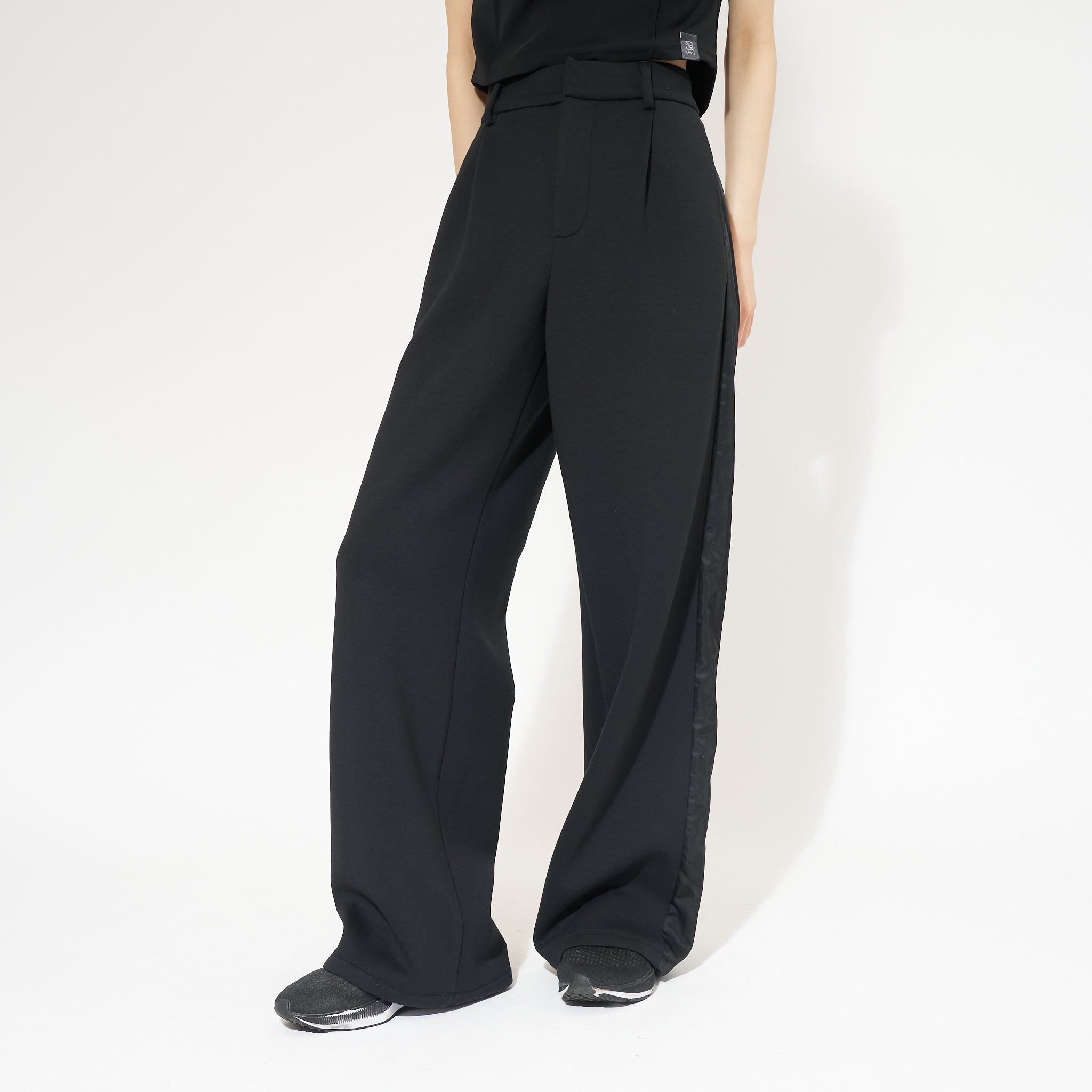 ナイロンラインワイドパンツ（セットアップ可）